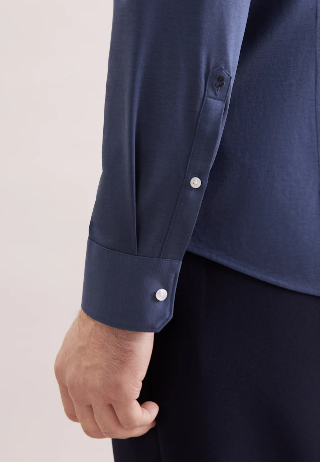 Slim Jerseyhemd Uni in Grau |  Seidensticker Onlineshop