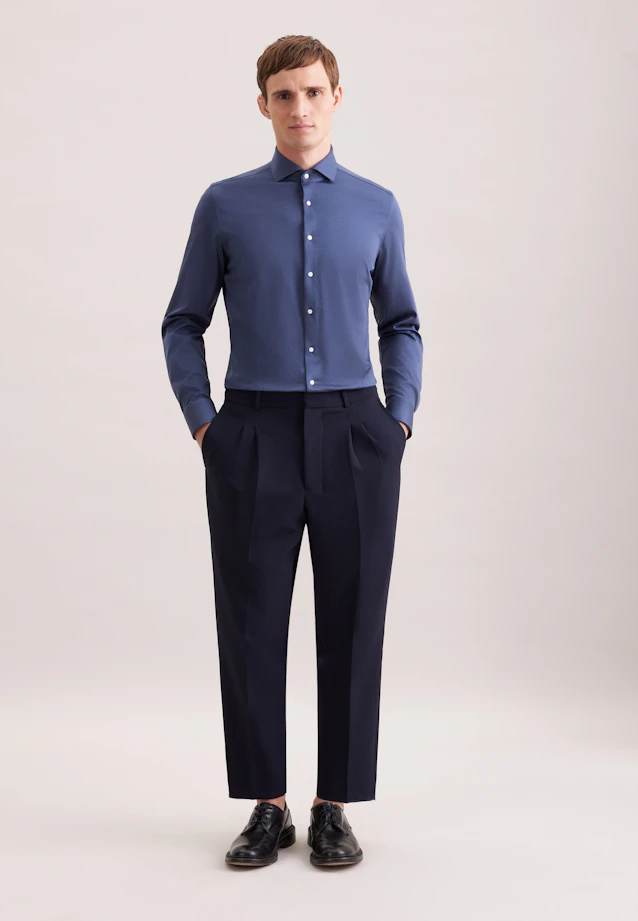 Slim Jerseyhemd Uni in Grau |  Seidensticker Onlineshop