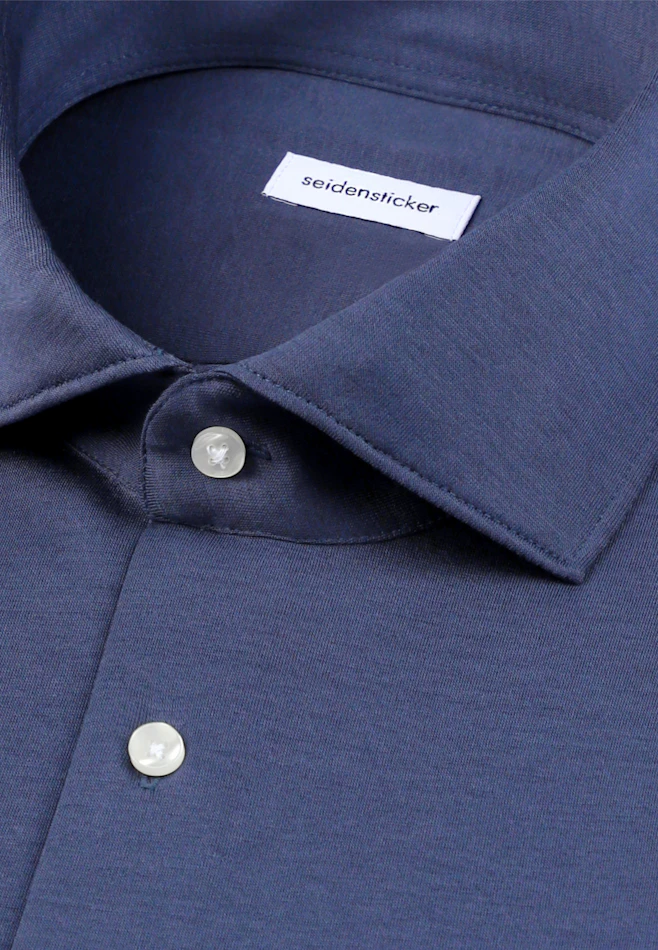 Slim Jerseyhemd Uni in Grau | Seidensticker Onlineshop