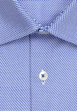 X-Slim Business Hemd Struktur in Mittelblau |  Seidensticker Onlineshop