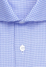 Slim Business Hemd Struktur in Mittelblau |  Seidensticker Onlineshop