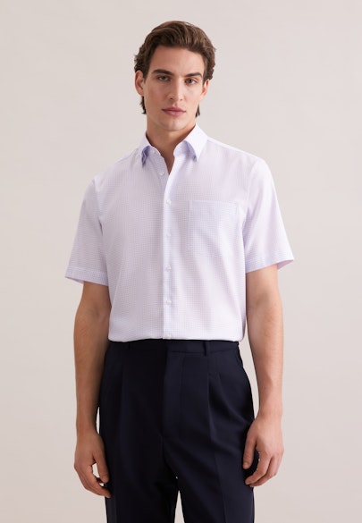 Regular Business Hemd Karo in Rosa |  Seidensticker Onlineshop