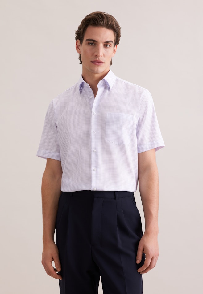 Regular Business Hemd Karo in Rosa | Seidensticker Onlineshop