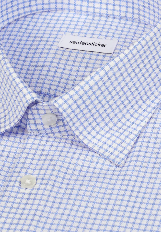 Regular Chemise d'affaires carreaux dans Bleu Moyen | Boutique en ligne Seidensticker