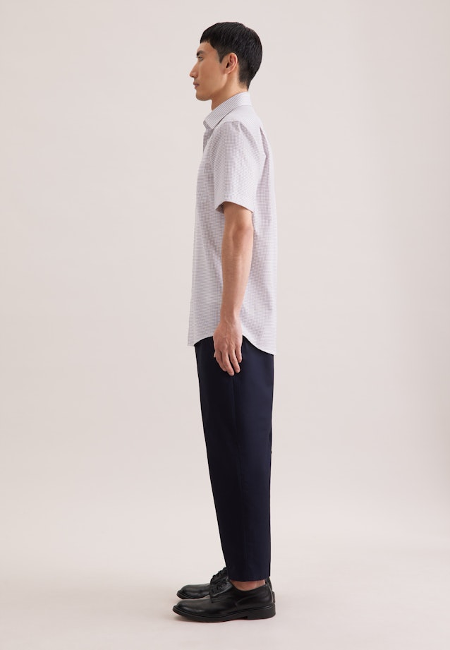 Regular Business Hemd Karo in Beige |  Seidensticker Onlineshop