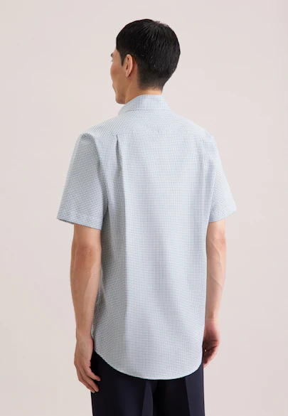 Regular Chemise d'affaires carreaux in Vert | Seidensticker Onlineshop