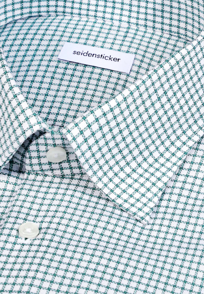 Regular Business Hemd Karo in Grün | Seidensticker Onlineshop