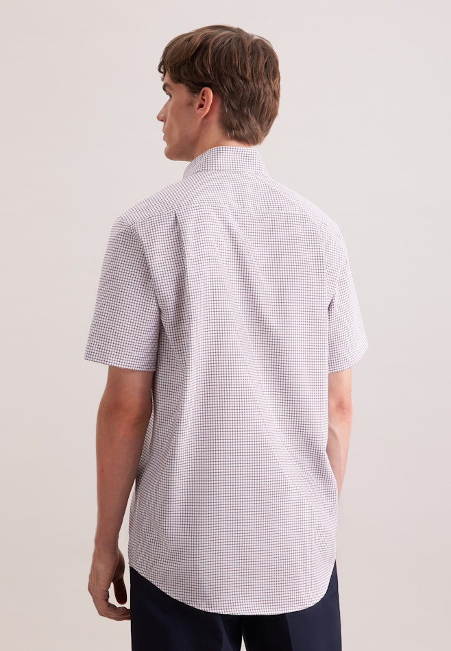 Regular Business Hemd Karo in Braun | Seidensticker Onlineshop