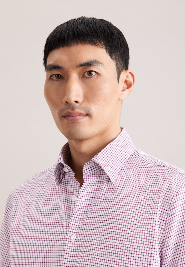 Regular Business Hemd Karo in Rot |  Seidensticker Onlineshop