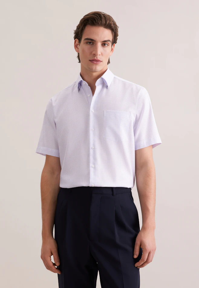 Comfort Chemise d'affaires carreaux dans Rose Fuchsia | Boutique en ligne Seidensticker