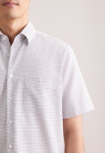 Comfort Business Hemd Karo in Beige |  Seidensticker Onlineshop