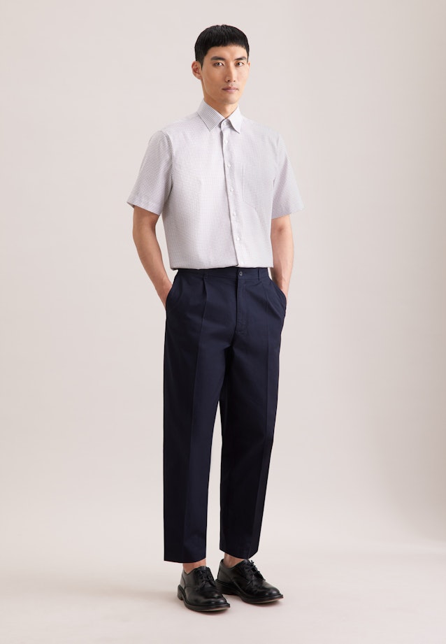 Comfort Business Hemd Karo in Beige |  Seidensticker Onlineshop