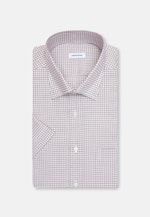 Comfort Business Hemd Karo in Beige |  Seidensticker Onlineshop