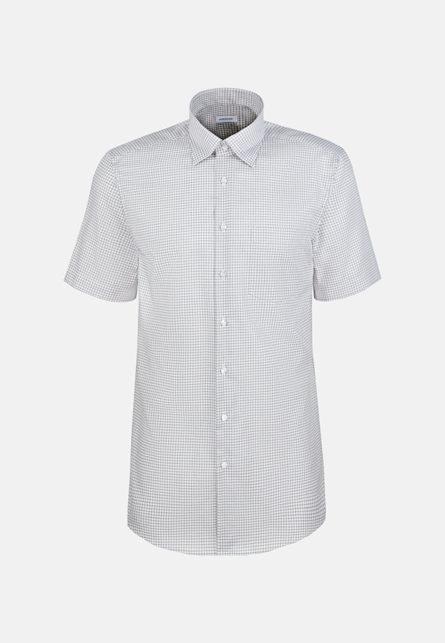 Comfort Business Hemd Karo in Beige |  Seidensticker Onlineshop