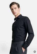Slim Performance shirt Uni in Schwarz |  Seidensticker Onlineshop