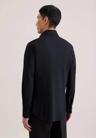Slim Chemise Performance Uni in Noir | Seidensticker Onlineshop