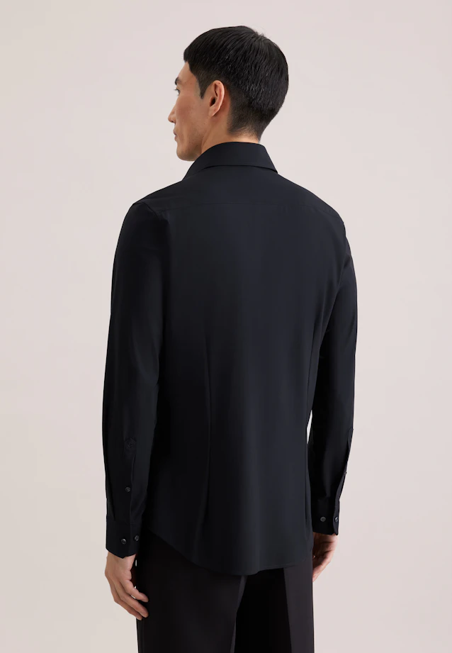 Slim Performance-Hemd Uni in Schwarz |  Seidensticker Onlineshop