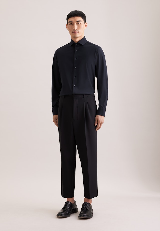 Slim Performance-Hemd Uni in Schwarz |  Seidensticker Onlineshop