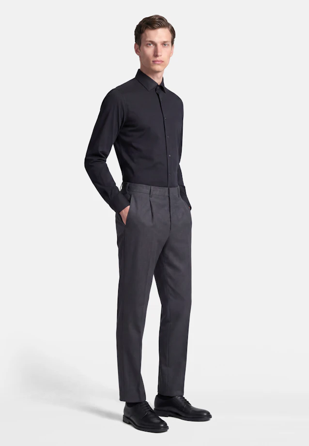 Slim Performance shirt Uni in Schwarz |  Seidensticker Onlineshop