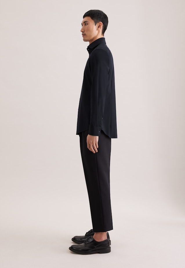 Slim Performance shirt Uni in Schwarz |  Seidensticker Onlineshop