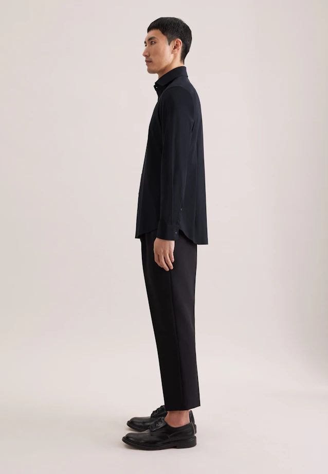 Slim Performance shirt Uni in Schwarz |  Seidensticker Onlineshop