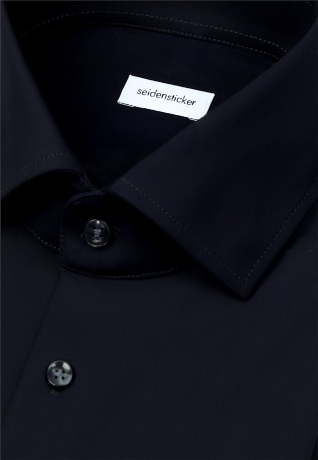Slim Performance-Hemd Uni in Schwarz |  Seidensticker Onlineshop