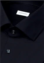 Slim Chemise Performance Uni in Noir |  Seidensticker Onlineshop