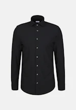 Slim Performance shirt Uni in Schwarz |  Seidensticker Onlineshop