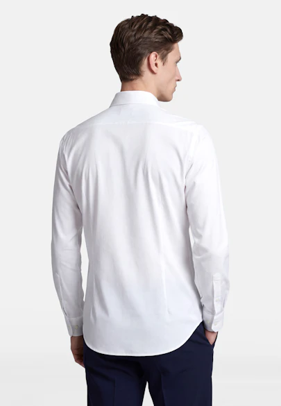 Slim Performance shirt Uni in Weiß |  Seidensticker Onlineshop