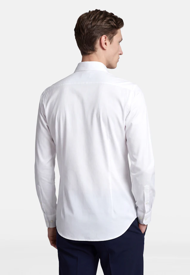 Slim Performance shirt Uni in Weiß |  Seidensticker Onlineshop
