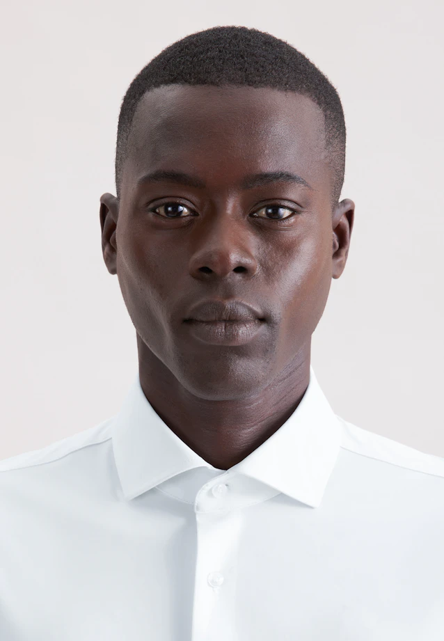 Slim Performance shirt Uni in Weiß |  Seidensticker Onlineshop