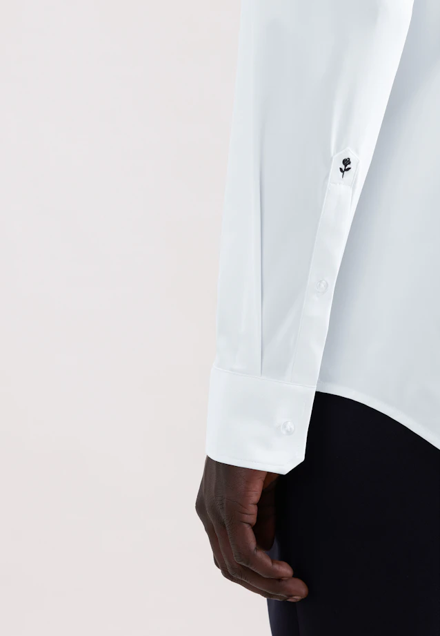 Slim Performance shirt Uni in Weiß |  Seidensticker Onlineshop