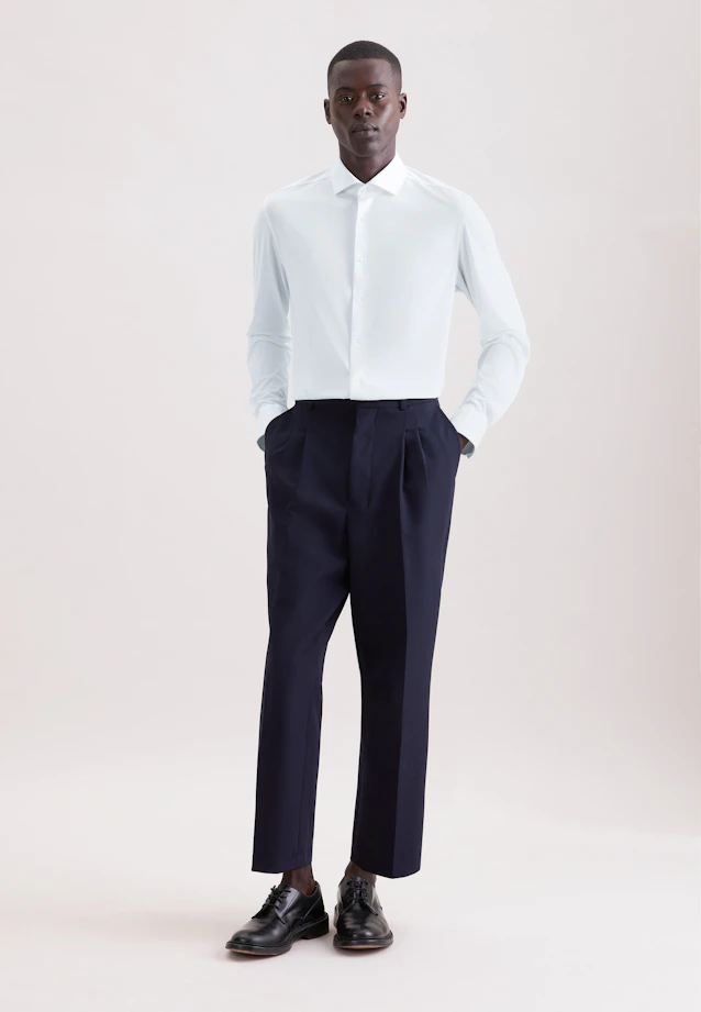 Slim Performance shirt Uni in Weiß |  Seidensticker Onlineshop