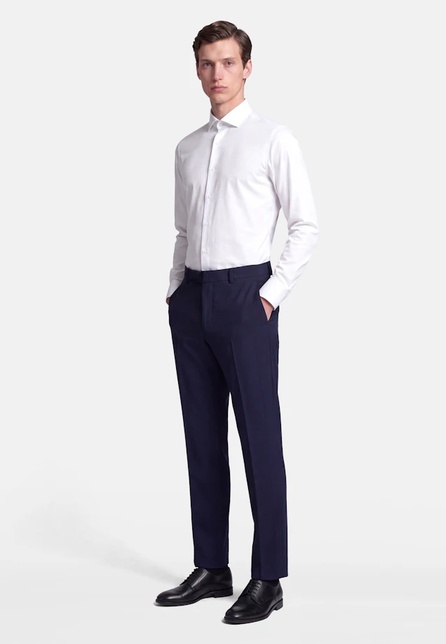 Slim Performance shirt Uni in Weiß |  Seidensticker Onlineshop