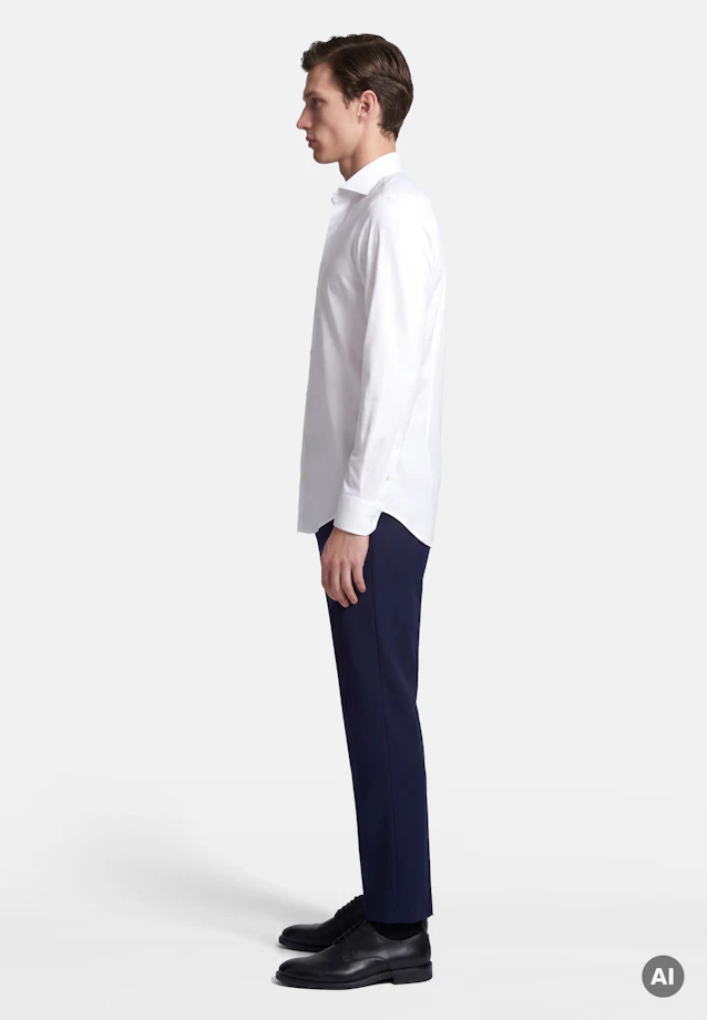 Slim Performance shirt Uni in Weiß |  Seidensticker Onlineshop