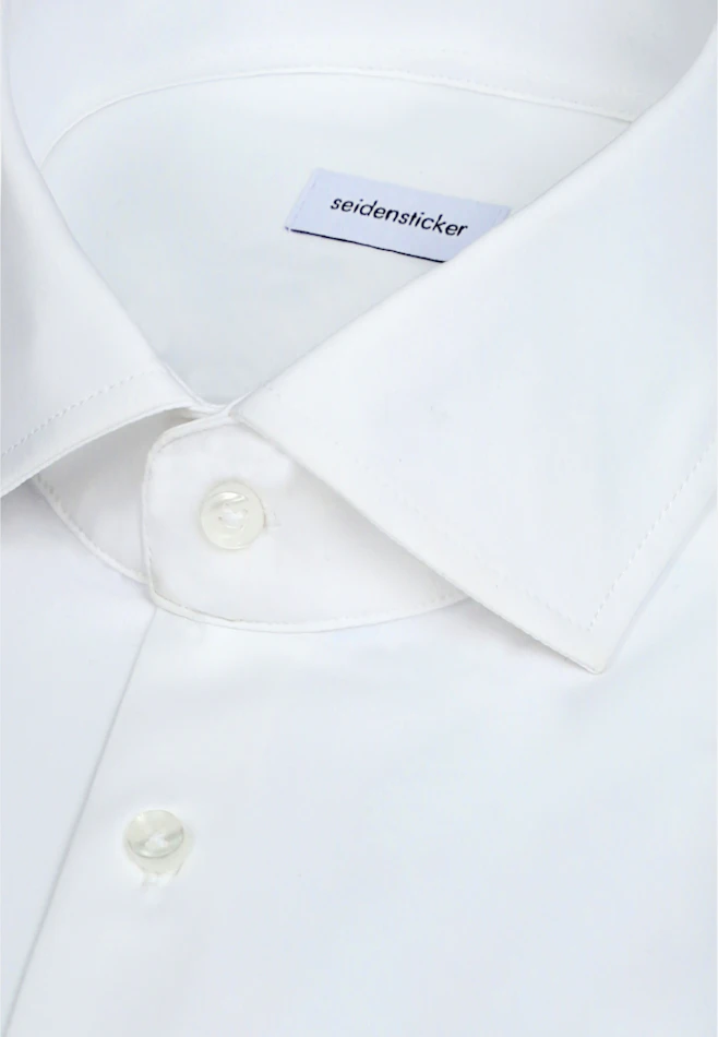 Slim Performance shirt Uni in Weiß | Seidensticker online shop