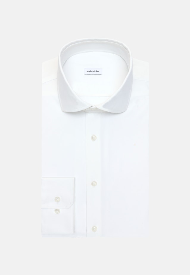Slim Chemise Performance Uni in Blanc |  Seidensticker Onlineshop