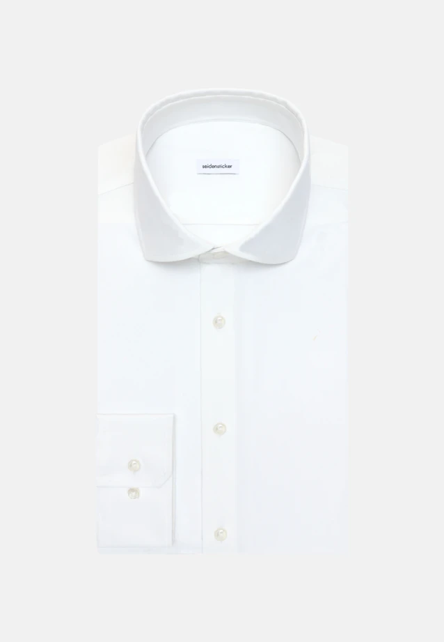 Slim Performance-Hemd Uni in Weiß |  Seidensticker Onlineshop