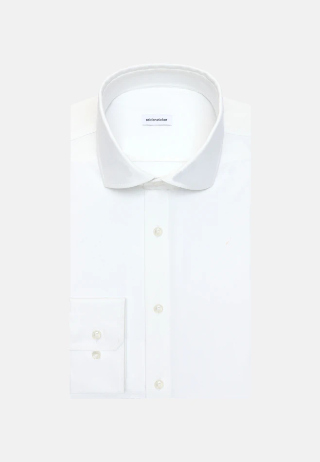 Slim Performance-Hemd Uni in Weiß | Seidensticker Onlineshop