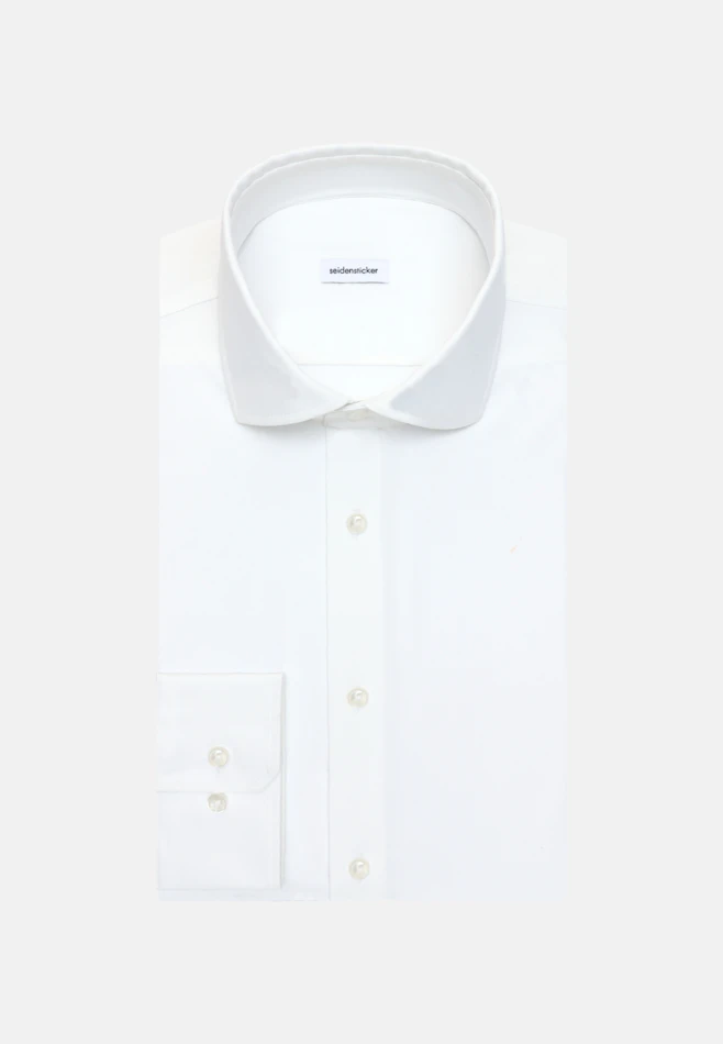 Slim Performance-Hemd Uni in Weiß | Seidensticker Onlineshop