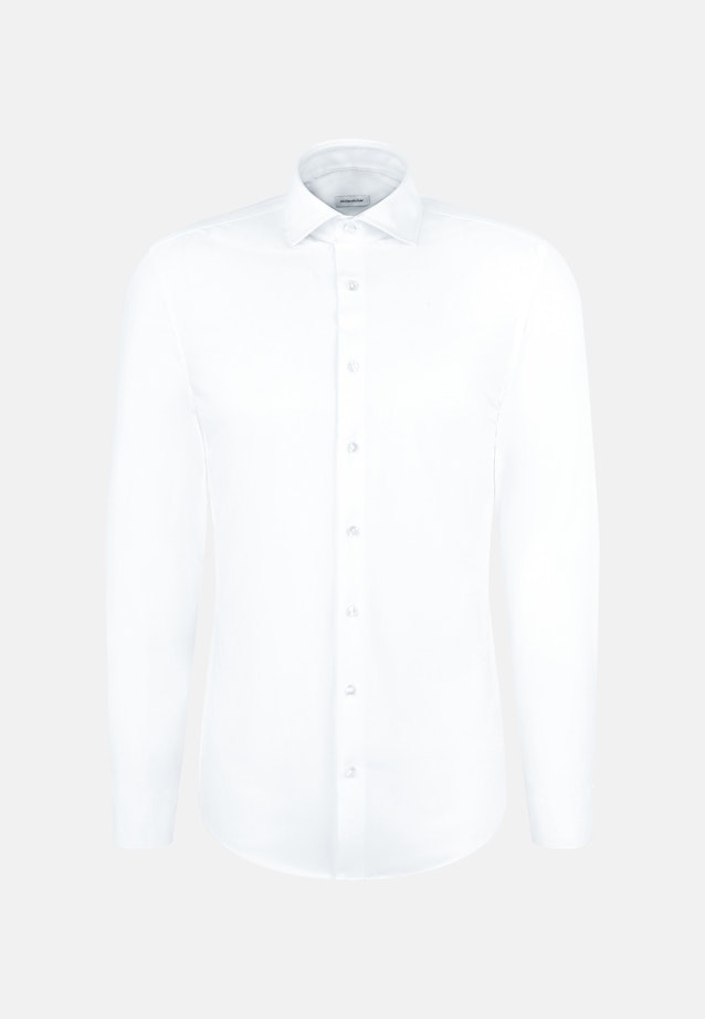 Slim Performance-Hemd Uni in Weiß |  Seidensticker Onlineshop