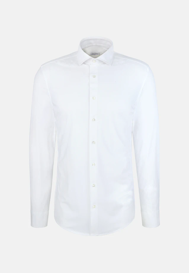 Slim Performance shirt Uni in Weiß |  Seidensticker Onlineshop