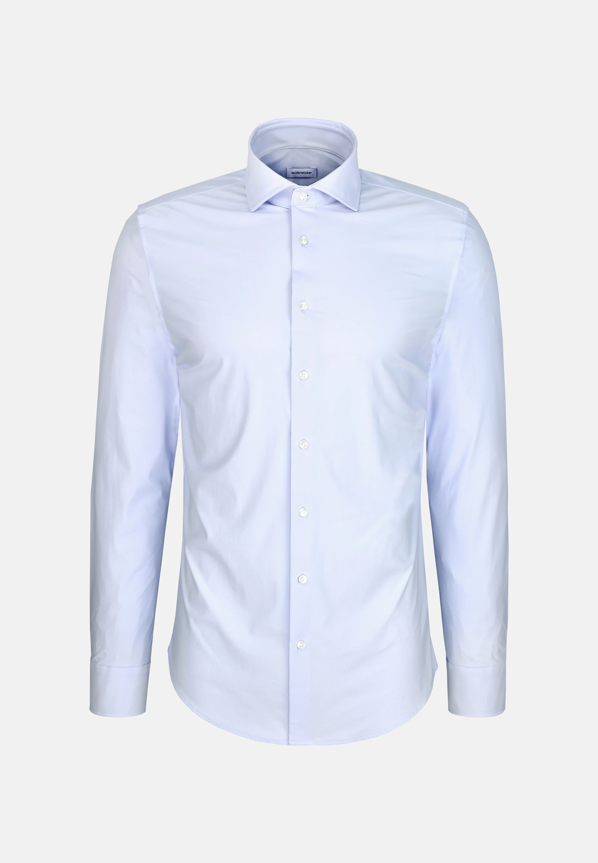 Slim Performance-Hemd Uni Blau 36