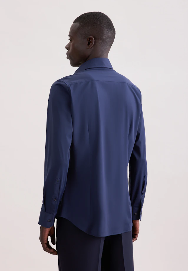 Slim Performance shirt Uni in Dunkelblau |  Seidensticker Onlineshop