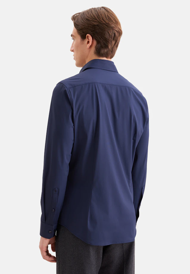Slim Performance shirt Uni in Dunkelblau |  Seidensticker Onlineshop