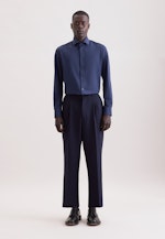 Slim Chemise Performance Uni in Bleu Foncé |  Seidensticker Onlineshop