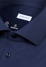 Slim Chemise Performance Uni in Bleu Foncé |  Seidensticker Onlineshop