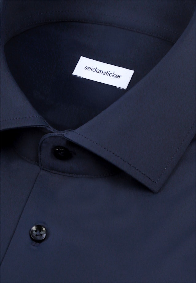 Slim Performance-Hemd Uni in Dunkelblau |  Seidensticker Onlineshop