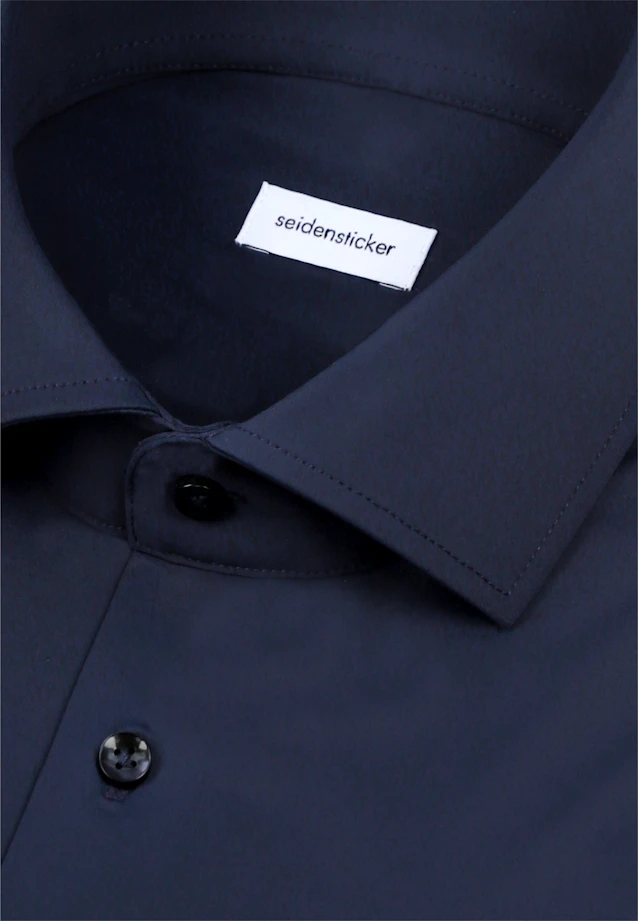Slim Performance shirt Uni in Dunkelblau |  Seidensticker Onlineshop