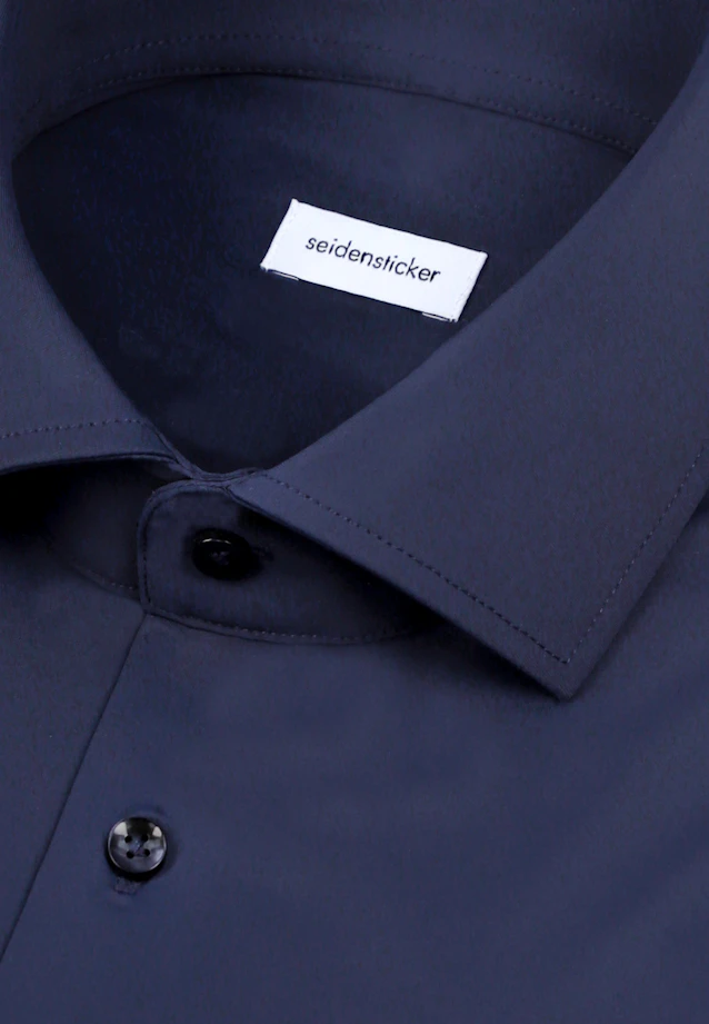 Slim Performance shirt Uni in Dunkelblau |  Seidensticker Onlineshop